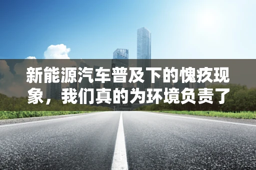 新能源汽车普及下的愧疚现象，我们真的为环境负责了吗？