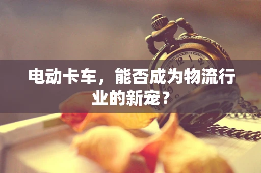 电动卡车，能否成为物流行业的新宠？