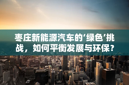 枣庄新能源汽车的‘绿色’挑战，如何平衡发展与环保？