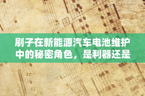 刷子在新能源汽车电池维护中的秘密角色，是利器还是隐忧？