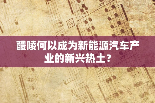 醴陵何以成为新能源汽车产业的新兴热土？