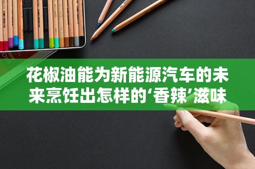 花椒油能为新能源汽车的未来烹饪出怎样的‘香辣’滋味？