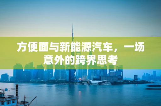 方便面与新能源汽车，一场意外的跨界思考