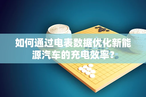 如何通过电表数据优化新能源汽车的充电效率？