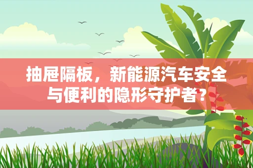 抽屉隔板，新能源汽车安全与便利的隐形守护者？