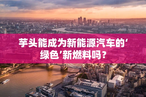 芋头能成为新能源汽车的‘绿色’新燃料吗？