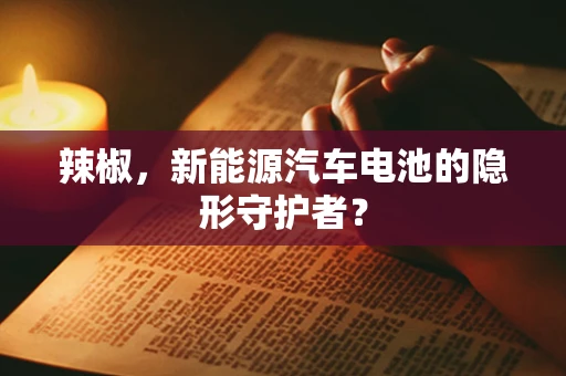 辣椒，新能源汽车电池的隐形守护者？