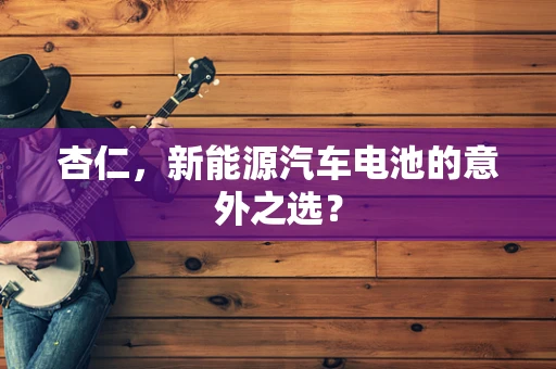 杏仁，新能源汽车电池的意外之选？