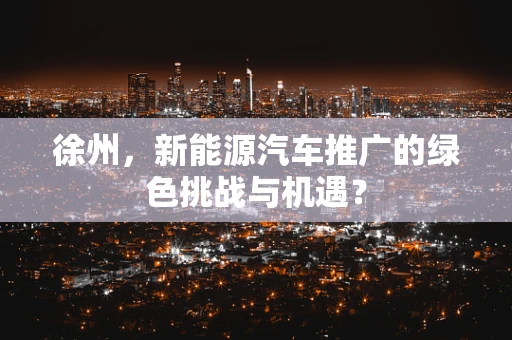 徐州，新能源汽车推广的绿色挑战与机遇？