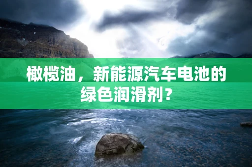 橄榄油，新能源汽车电池的绿色润滑剂？