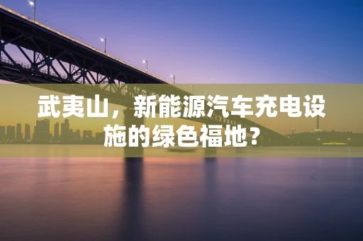 武夷山，新能源汽车充电设施的绿色福地？