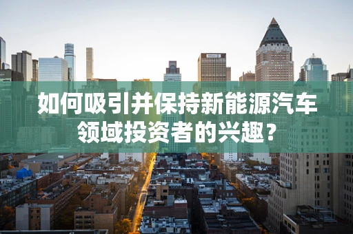 如何吸引并保持新能源汽车领域投资者的兴趣？