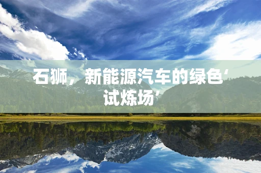 石狮，新能源汽车的绿色‘试炼场’