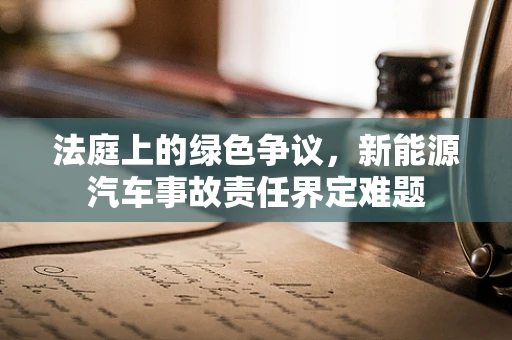 法庭上的绿色争议，新能源汽车事故责任界定难题
