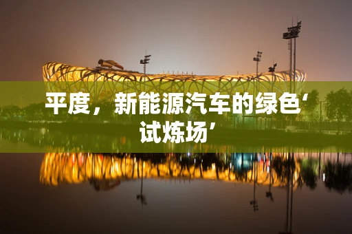 平度，新能源汽车的绿色‘试炼场’