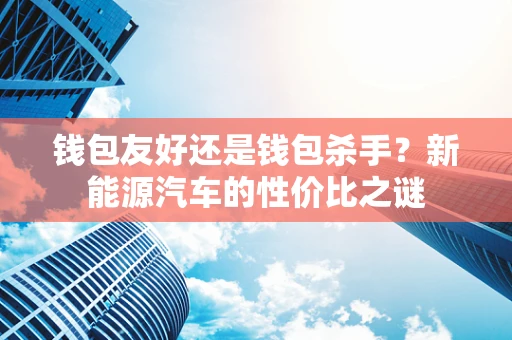 钱包友好还是钱包杀手？新能源汽车的性价比之谜