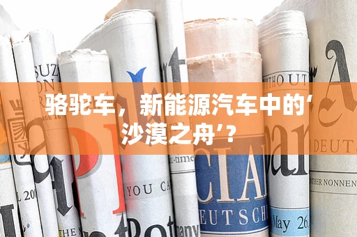 骆驼车，新能源汽车中的‘沙漠之舟’？