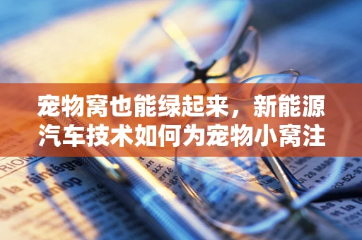 宠物窝也能绿起来，新能源汽车技术如何为宠物小窝注入环保元素？