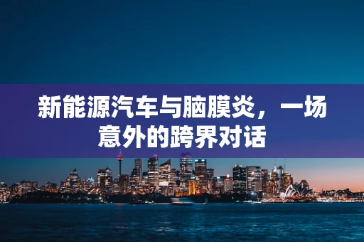 新能源汽车与脑膜炎，一场意外的跨界对话