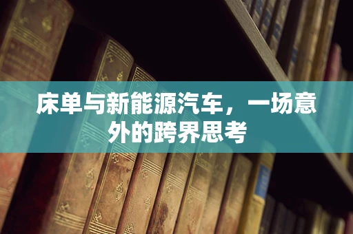 床单与新能源汽车，一场意外的跨界思考