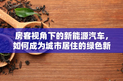 房客视角下的新能源汽车，如何成为城市居住的绿色新选择？