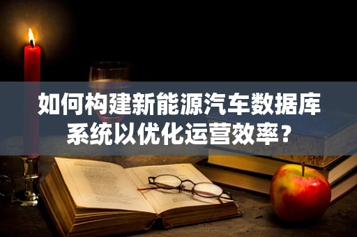 如何构建新能源汽车数据库系统以优化运营效率？