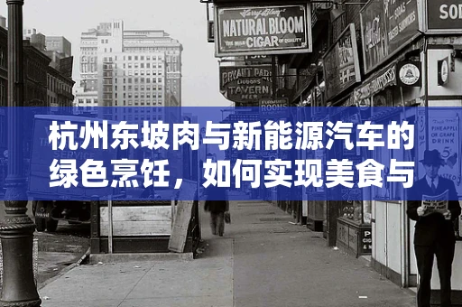 杭州东坡肉与新能源汽车的绿色烹饪，如何实现美食与环保的双重享受？