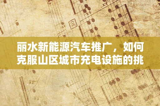 丽水新能源汽车推广，如何克服山区城市充电设施的挑战？