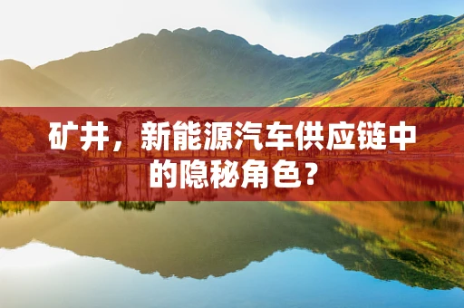 矿井，新能源汽车供应链中的隐秘角色？