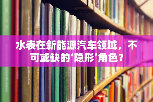 水表在新能源汽车领域，不可或缺的‘隐形’角色？