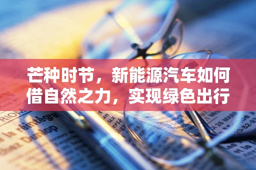 芒种时节，新能源汽车如何借自然之力，实现绿色出行新飞跃？