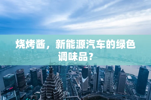 烧烤酱，新能源汽车的绿色调味品？