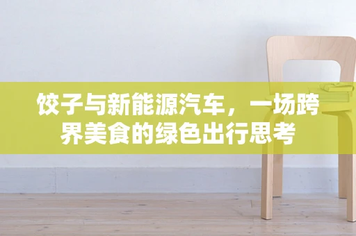 饺子与新能源汽车，一场跨界美食的绿色出行思考