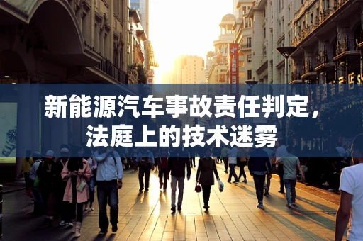 新能源汽车事故责任判定，法庭上的技术迷雾