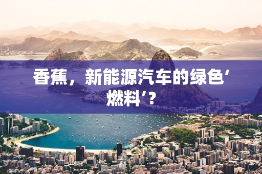 香蕉，新能源汽车的绿色‘燃料’？