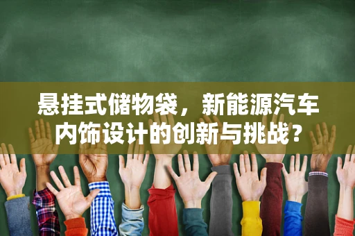悬挂式储物袋，新能源汽车内饰设计的创新与挑战？