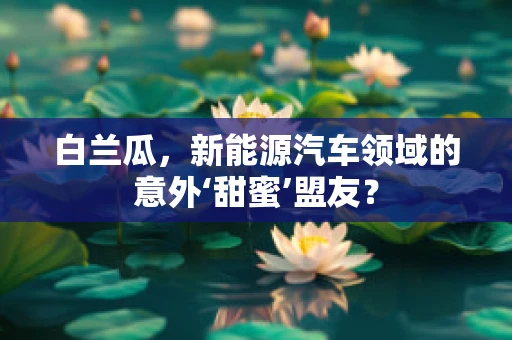 白兰瓜，新能源汽车领域的意外‘甜蜜’盟友？