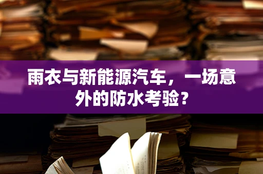 雨衣与新能源汽车，一场意外的防水考验？