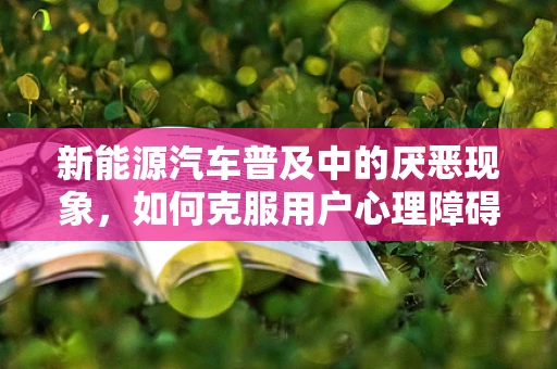 新能源汽车普及中的厌恶现象，如何克服用户心理障碍？