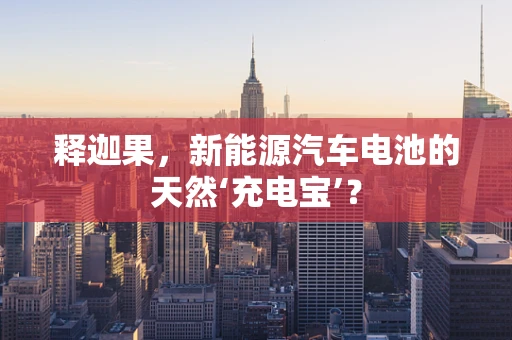 释迦果，新能源汽车电池的天然‘充电宝’？