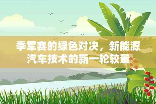 季军赛的绿色对决，新能源汽车技术的新一轮较量