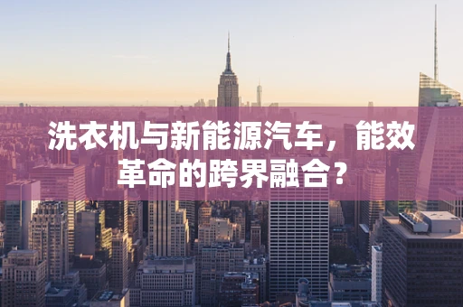 洗衣机与新能源汽车，能效革命的跨界融合？