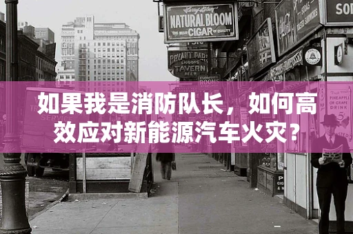 如果我是消防队长，如何高效应对新能源汽车火灾？