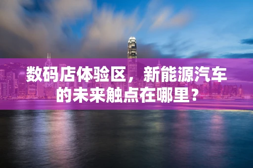数码店体验区，新能源汽车的未来触点在哪里？