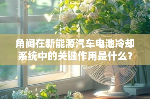 角阀在新能源汽车电池冷却系统中的关键作用是什么？