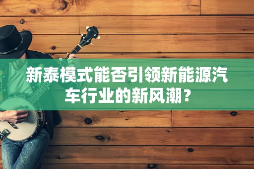 新泰模式能否引领新能源汽车行业的新风潮？