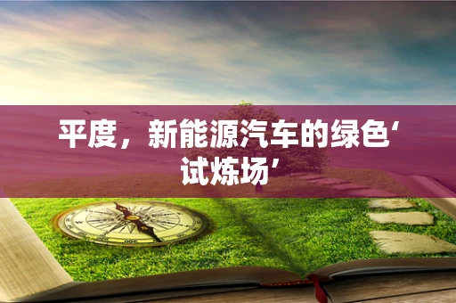 平度，新能源汽车的绿色‘试炼场’