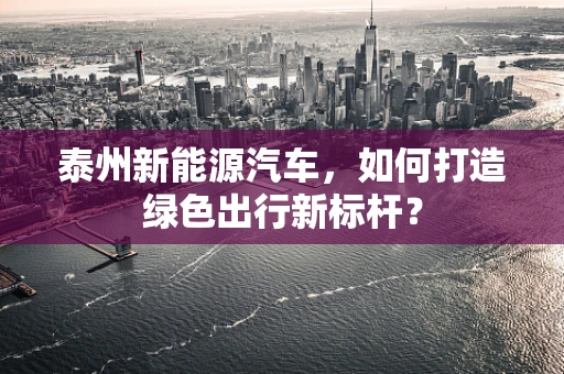 泰州新能源汽车，如何打造绿色出行新标杆？