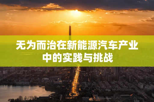无为而治在新能源汽车产业中的实践与挑战