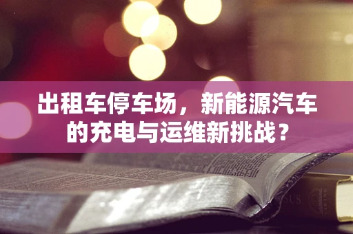 出租车停车场，新能源汽车的充电与运维新挑战？